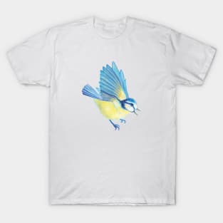 Great Tit (Paridae) flying T-Shirt